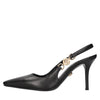 Versace Scarpe con Tacco Nero da donna
