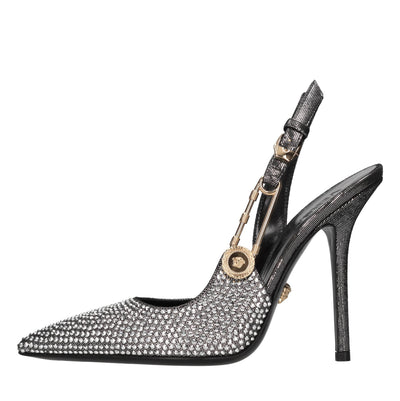 Versace Scarpe con Tacco Argento da donna