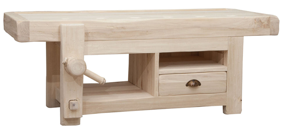 Biscottini Biscottini Porta TV Mobile legno massello tiglio grezzo 120x65x45 Made in Italy