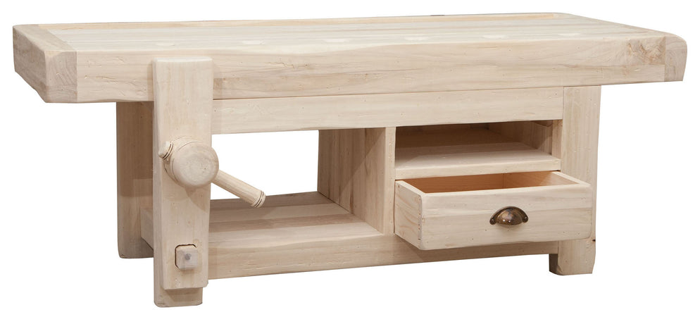 Biscottini Biscottini Porta TV Mobile legno massello tiglio grezzo 120x65x45 Made in Italy