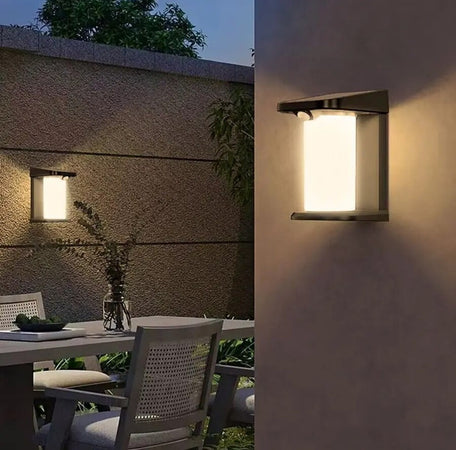 Applique Parete Led Luce 3000k 6500k Pannello Solare Sensore Movimento Yh0619-pir