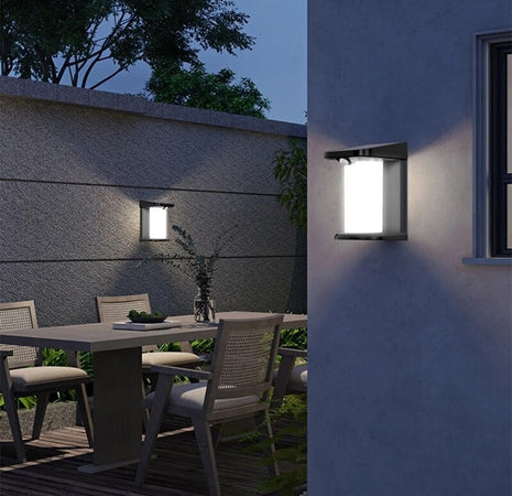 Applique Parete Led Luce 3000k 6500k Pannello Solare Sensore Movimento Yh0619-pir