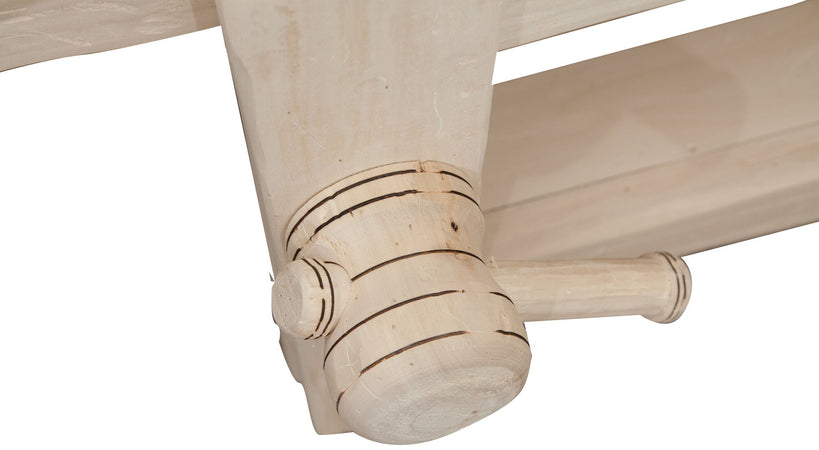 Biscottini Biscottini Porta TV Mobile legno massello tiglio grezzo 120x65x45 Made in Italy