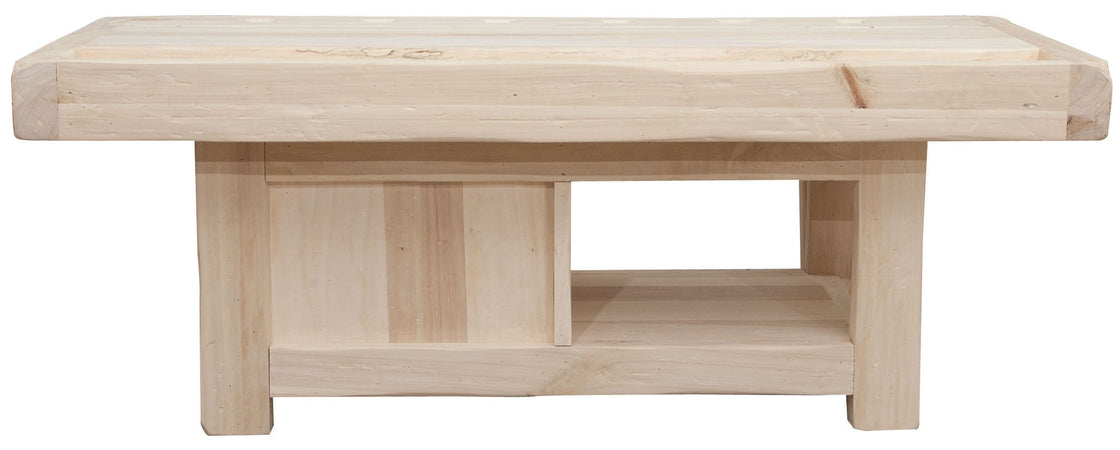 Biscottini Biscottini Porta TV Mobile legno massello tiglio grezzo 120x65x45 Made in Italy