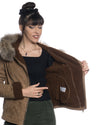 Naomi Montone - Giacca Donna Miele in vero Montone