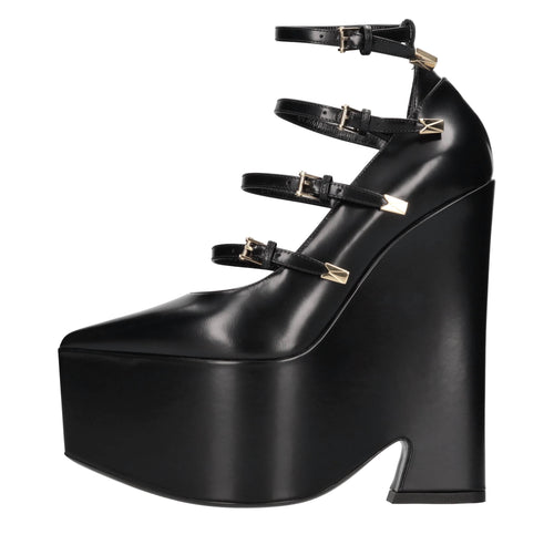 Versace Scarpe con Tacco Nero da donna