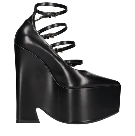 Versace Scarpe con Tacco Nero da donna