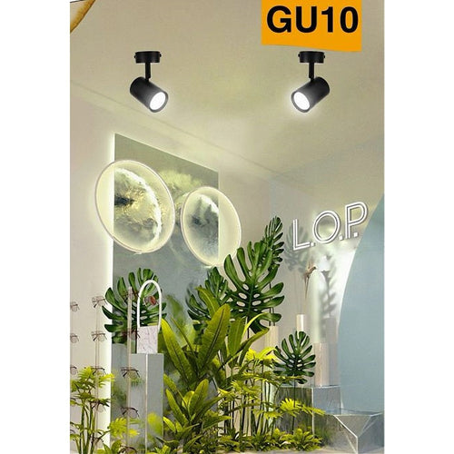 Porta Faretto Proiettore Orientabile Da Soffitto Parete A Cilindro Gu10 P28-gu10