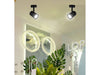 Porta Faretto Proiettore Orientabile Da Soffitto Parete A Cilindro Gu10 P28-gu10