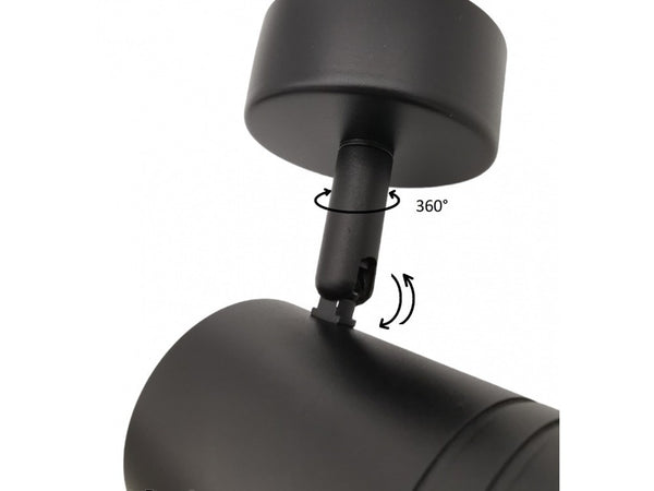 Porta Faretto Proiettore Orientabile Da Soffitto Parete A Cilindro Gu10 P28-gu10