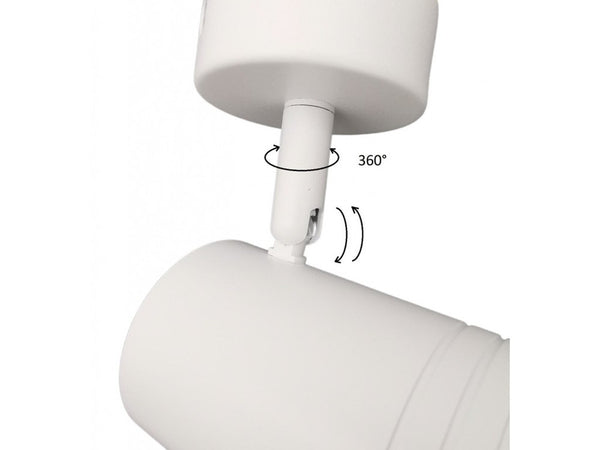 Porta Faretto Proiettore Orientabile Da Soffitto Parete A Cilindro Gu10 P28-gu10