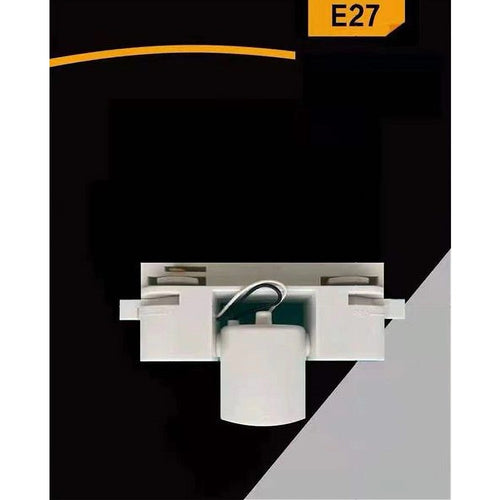 Portalampada Per Binario Monofase Connettore Lampadine E27 Adattatore Pista-e27