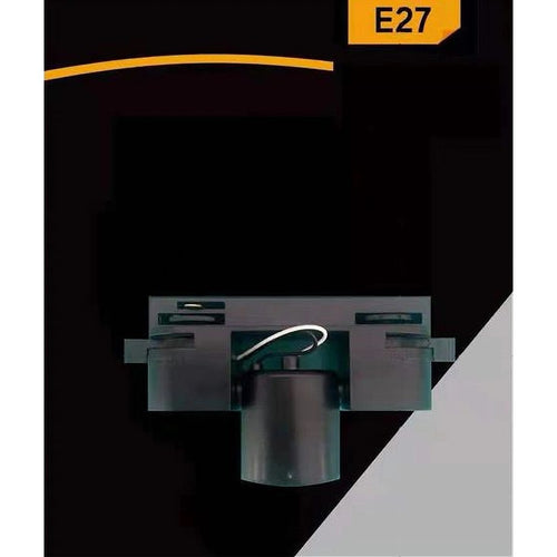 Portalampada Per Binario Monofase Connettore Lampadine E27 Adattatore Pista-e27