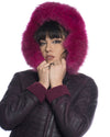 Naomi Montone - Giacca Donna Fucsia in vero Montone