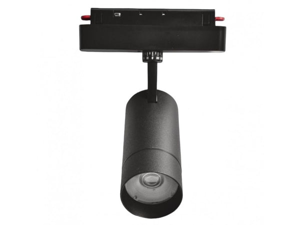 Faretto Led 14w Nero Magnetico Per Binario Monofase 48v Luce 3000k 4000k Cob-14w