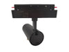 Faretto Led 14w Nero Magnetico Per Binario Monofase 48v Luce 3000k 4000k Cob-14w