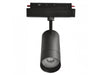 Faretto Led 24w Nero Magnetico Per Binario Monofase 48v Luce 4000k 3000k Cob-24w