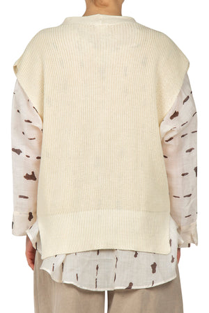 LA FEMME BLANCHE La Femme Blanche - Gilet - 451435 - Vaniglia da donna