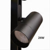 Faretto Led 24w Nero Magnetico Per Binario Monofase 48v Luce 4000k 3000k Cob-24w