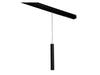 Faretto Led A Cilindro 8w Nero Per Binario Magnetico 48v Luce 3000k 4000k Cob-40