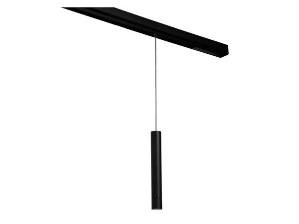 Faretto Led A Cilindro 8w Nero Per Binario Magnetico 48v Luce 3000k 4000k Cob-40