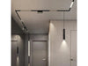 Faretto Led A Cilindro 8w Nero Per Binario Magnetico 48v Luce 3000k 4000k Cob-40