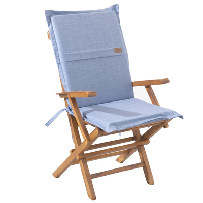 Cuscino resinato Spalla Bassa sfoderabile per sedia da esterno e giardino Made in Italy