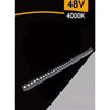Faretto Barra Led 24w Magnetico Per Binario Monofase 48v Luce 3000k 4000k Fr-24w