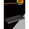 Faretto Led 24 W Magnetico Rettangolare Per Binario 48v Luce 3000k 4000k Fr-r300