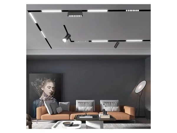 Faretto Led 24 W Magnetico Rettangolare Per Binario 48v Luce 3000k 4000k Fr-r300