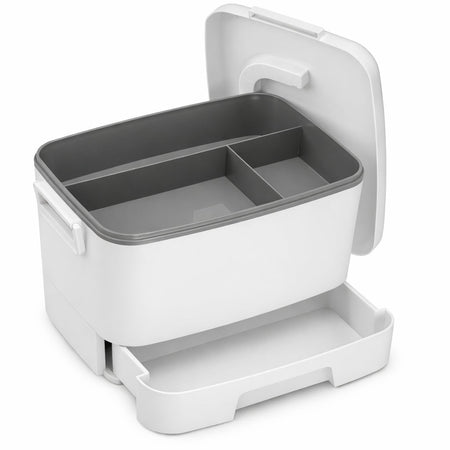 Scatola Porta Medicinali Trucco Abs con Cassetto Organizer Multiuso 33x23x23 cm