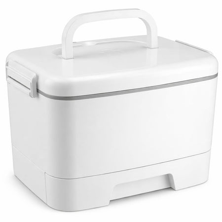 Scatola Porta Medicinali Trucco Abs con Cassetto Organizer Multiuso 33x23x23 cm