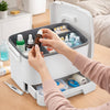 Scatola Porta Medicinali Trucco Abs con Cassetto Organizer Multiuso 33x23x23 cm