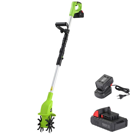 Motozappa Elettrozappa a Batteria Litio 20V 2000mah Zappatrice 17cm