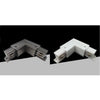 Connettore Angolare Tipo L Giunto Curvo Binario Track Trifase Bianco Nero Gf070-l