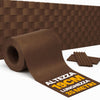 Telo Frangivista in Pvc 19cm x 35mt Oscurante Anti UV per Balcone Giardino Terrazzo Marrone