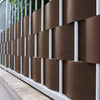Telo Frangivista in Pvc 19cm x 35mt Oscurante Anti UV per Balcone Giardino Terrazzo Marrone