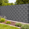 Telo Frangivista in Pvc 19cm x 35mt Oscurante Anti UV per Balcone Giardino Terrazzo Grigio