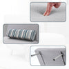 Poltrona Letto 1 Posto Schienale Reclinabile in Metallo e Tessuto 75x73x73 Salvaspazio Grigio Chiaro