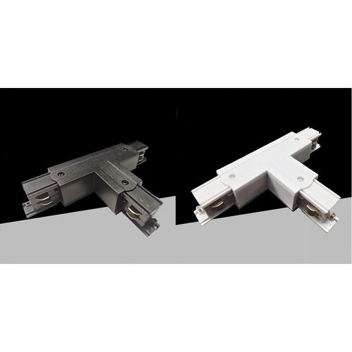 Connettore Di Tipo A T Giunto Per Binario Trifase Colore Bianco Nero Gf071-t