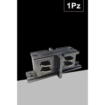 Connettore Tipo I Dritto Giunto Per Binario Trifase Colore Bianco Nero Gf068-d