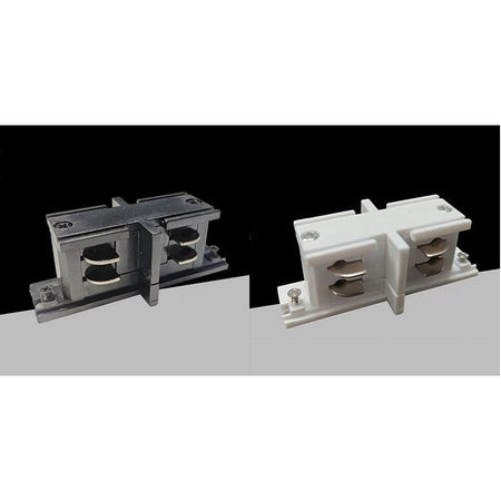 Connettore Tipo I Dritto Giunto Per Binario Trifase Colore Bianco Nero Gf068-d