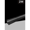 Binario Trifase Bianco Nero Da 2 Metri Sistema Di Illuminazione Faretto Gf016-2m
