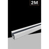 Binario Trifase Bianco Nero Da 2 Metri Sistema Di Illuminazione Faretto Gf016-2m
