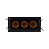 Faretto Led Rettangolare Nero Da Incasso 6 W Luce Naturale Fredda Calda Xtd-3-n