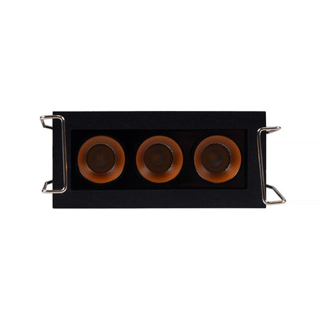 Faretto Led Rettangolare Nero Da Incasso 6 W Luce Naturale Fredda Calda Xtd-3-n