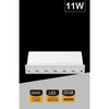 Faretto Led Rettangolare Da Incasso Bianco 11w Luce Calda Naturale Fredda Xtd-6-b