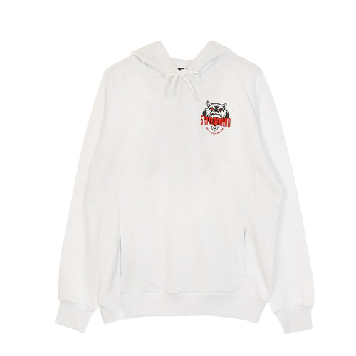 5TATE OF MIND Felpa Leggera Cappuccio Uomo Wolf White da uomo