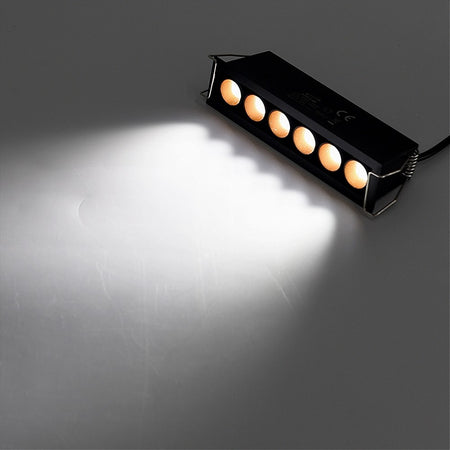 Faretto Led Rettangolare Incasso 11w Luce 6000k 4000k 3000k Moderno Nero Xtd-6-n