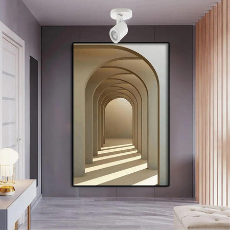 Applique Orientabile Da Soffitto Parete Lampada Attacco Gu10 Bianco Nero Th8801